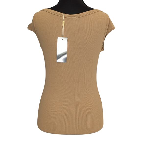New with Tags Boat-Neck Fitted Top | Women's XL - Picture 2 of 7